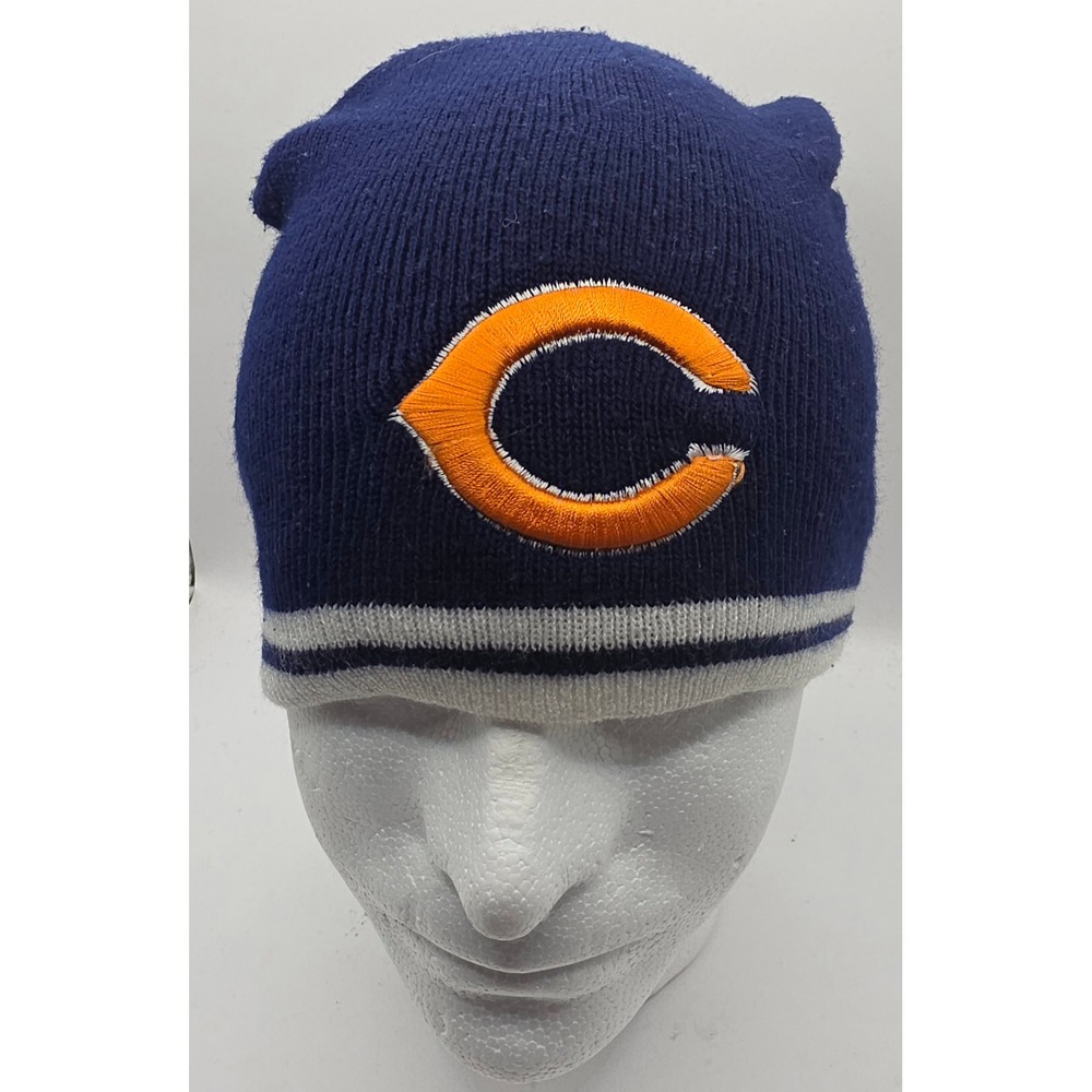 Chicago Bears Embroidered C Logo Knit Beanie Hat Skull Cap NFL Footbal
